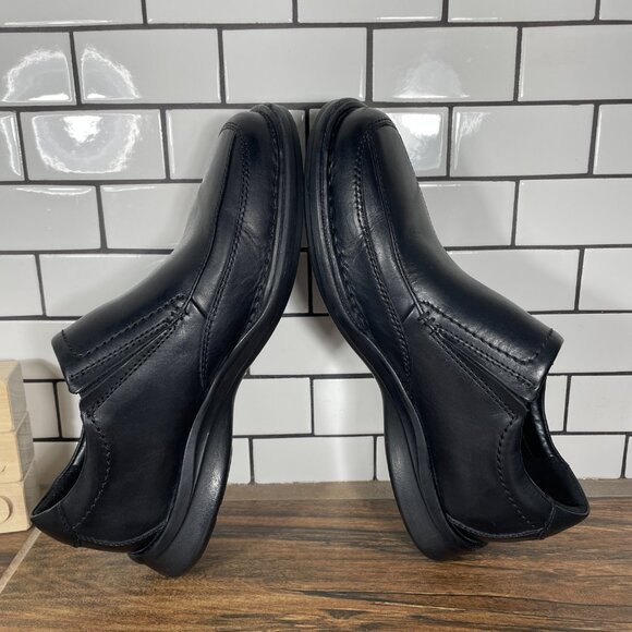 Clarks Kempton Free Shoes Mens Size 9 Wide Black Leather Casual Loafer - Picture 6 of 13